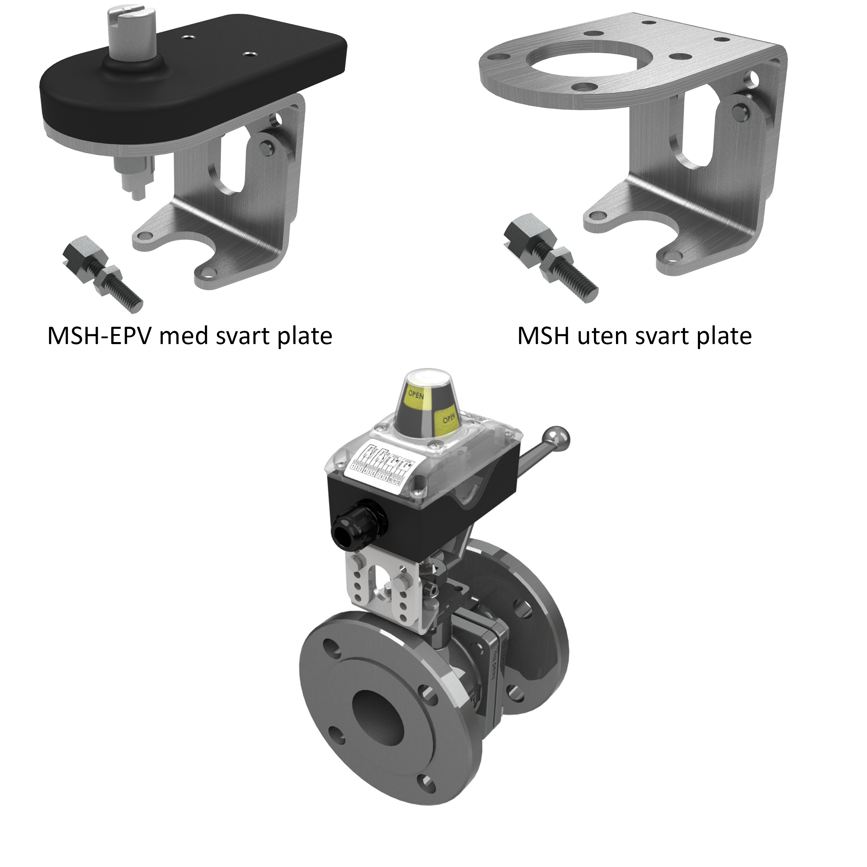 POSISJONSGIVNING PÅ MANUELLE VENTILER